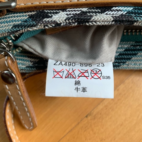 Burberry London Blue Label Blue Nova Check Canvas Leather Crossbody Bag VGUC - Picture 10 of 16